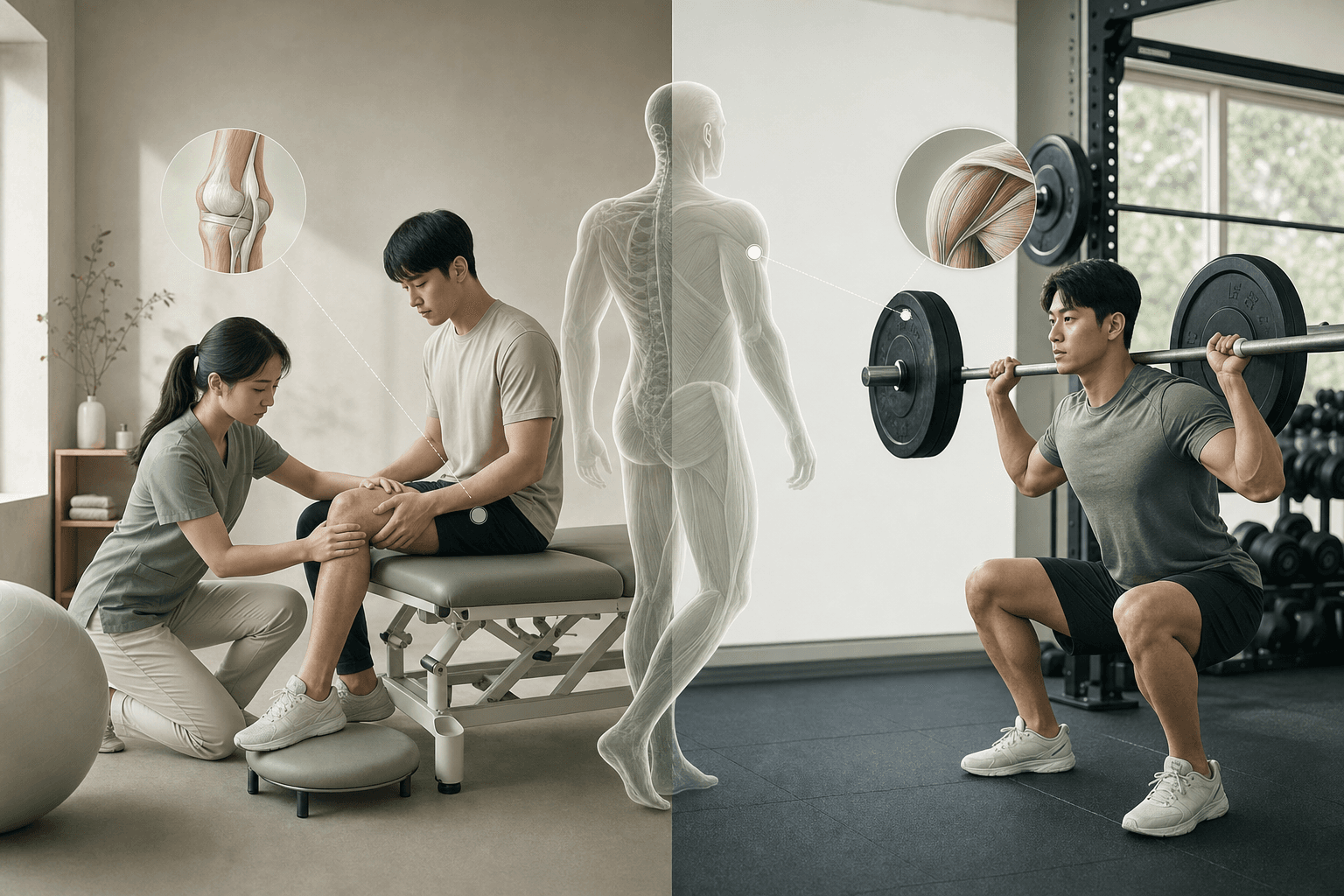 재활과 운동 차이: 치료 후 3단계 회복 기준
