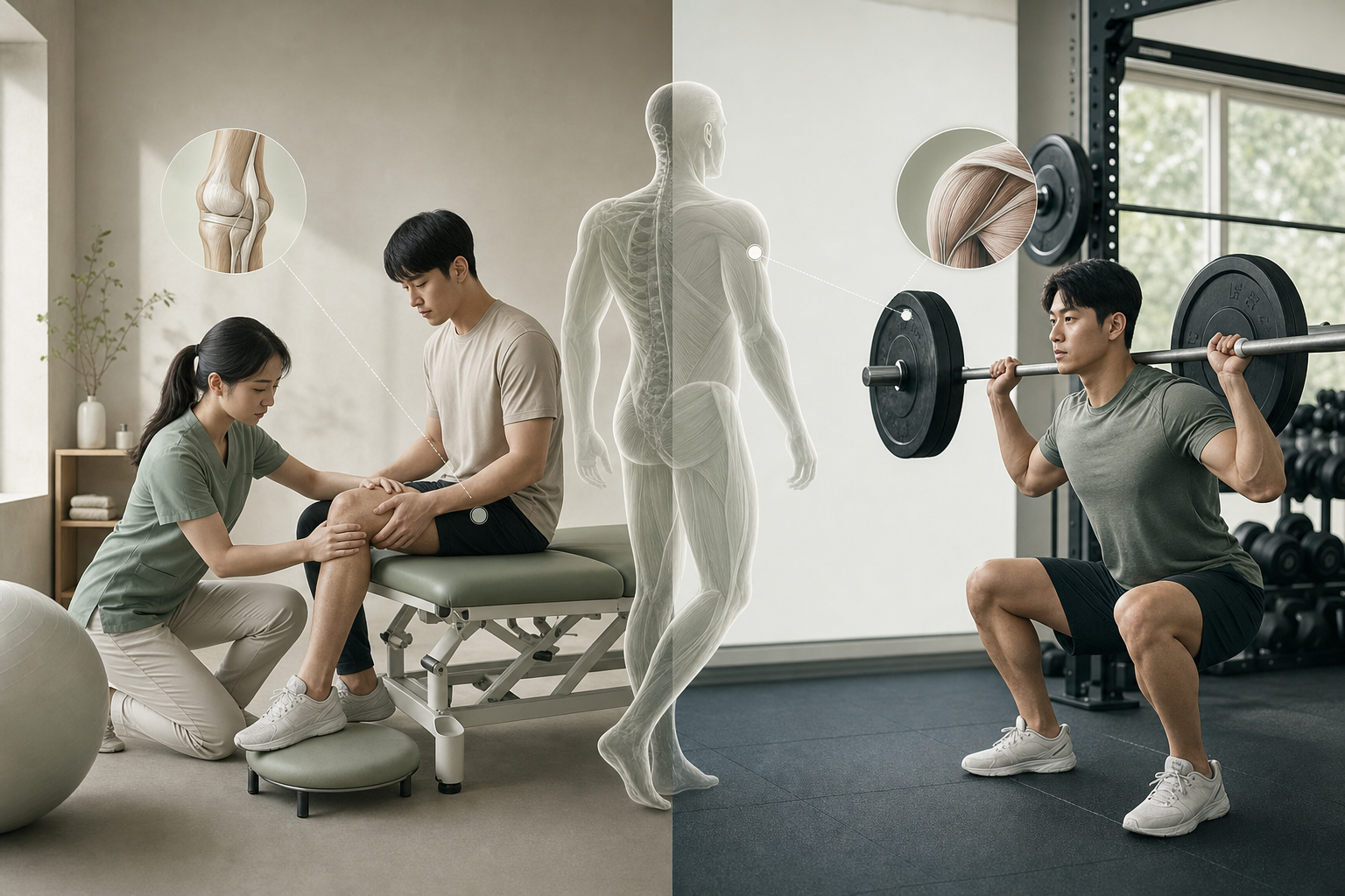 재활과 운동 차이: 치료 후 3단계 회복 기준